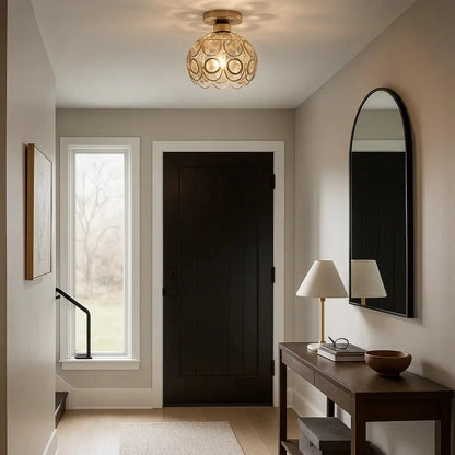 Suspension Luminaire en Verre - Design Raffiné | CrystalGlow -  |   Delvanie