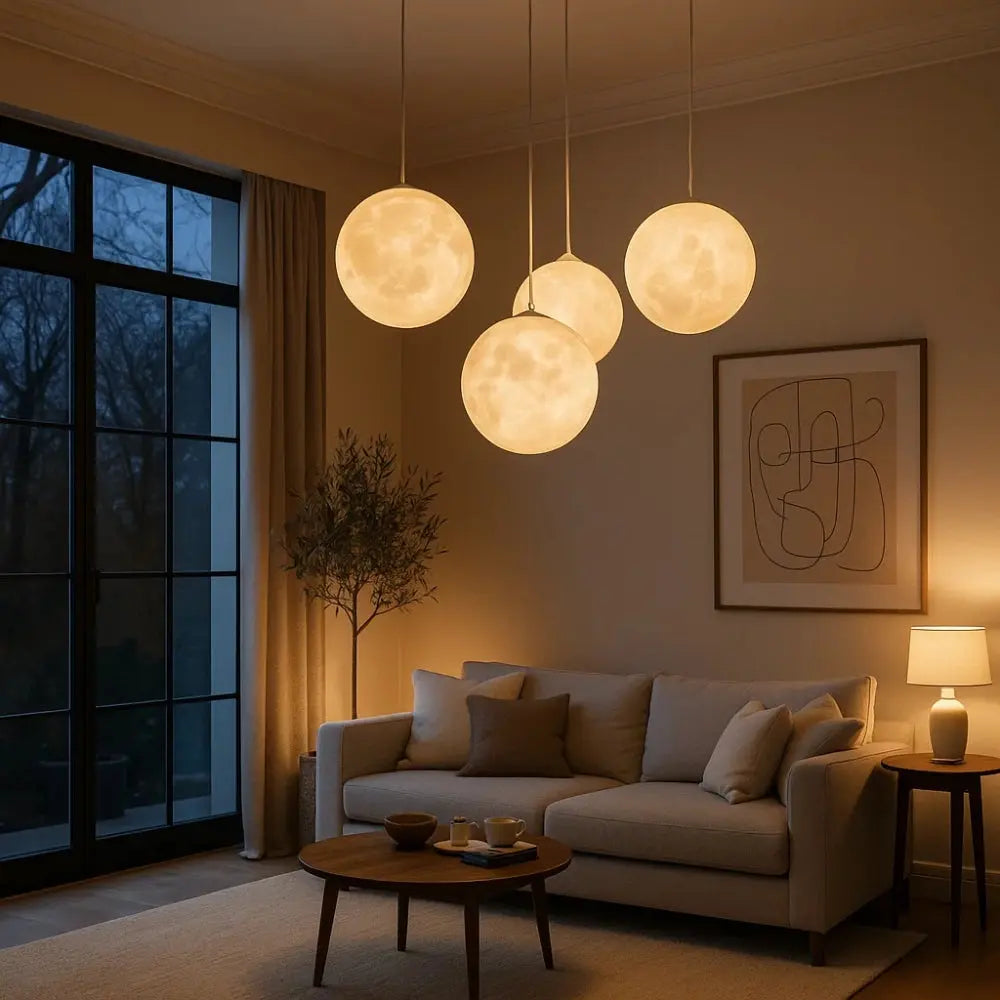 Suspension Luminaire Boule - Pleine Lune | Celestia -  |   Delvanie