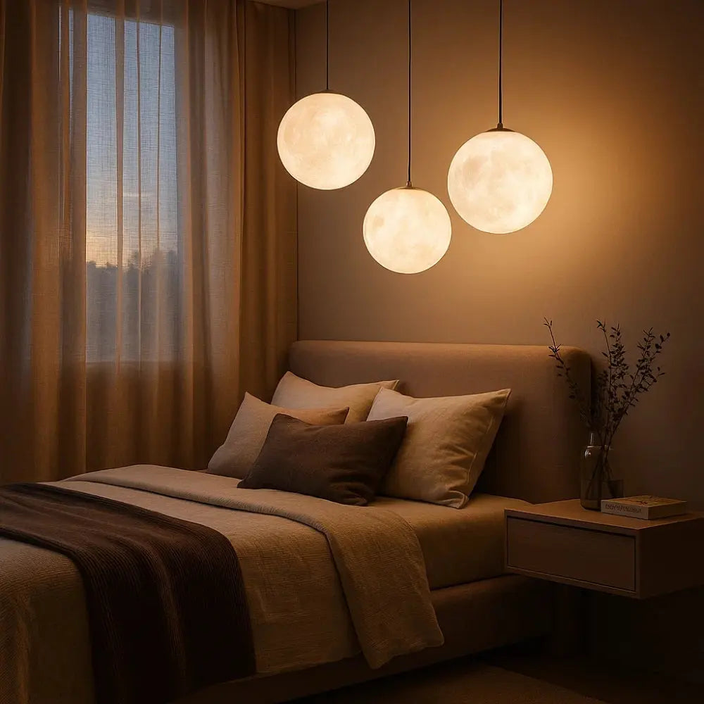 Suspension Luminaire Boule - Pleine Lune | Celestia -  |   Delvanie