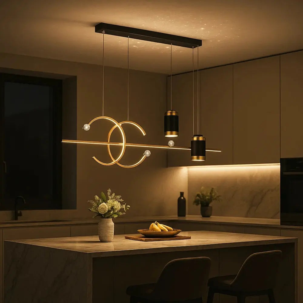 Manger Suspension Luminaire - Ligne Lumineuse Épurée | Lumysse -  |   Delvanie