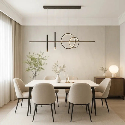 Manger Suspension Luminaire - Ligne Lumineuse Épurée | Lumysse -  |   Delvanie