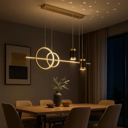 Manger Suspension Luminaire - Ligne Lumineuse Épurée | Lumysse -  |   Delvanie