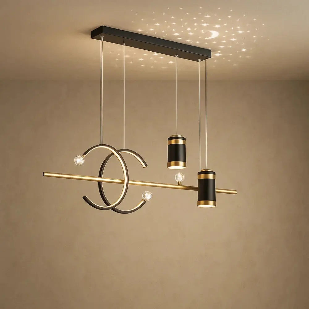 Manger Suspension Luminaire - Ligne Lumineuse Épurée | Lumysse - Type B | 100 cm / 3 Couleurs Sans télécommande / N |   Delvanie