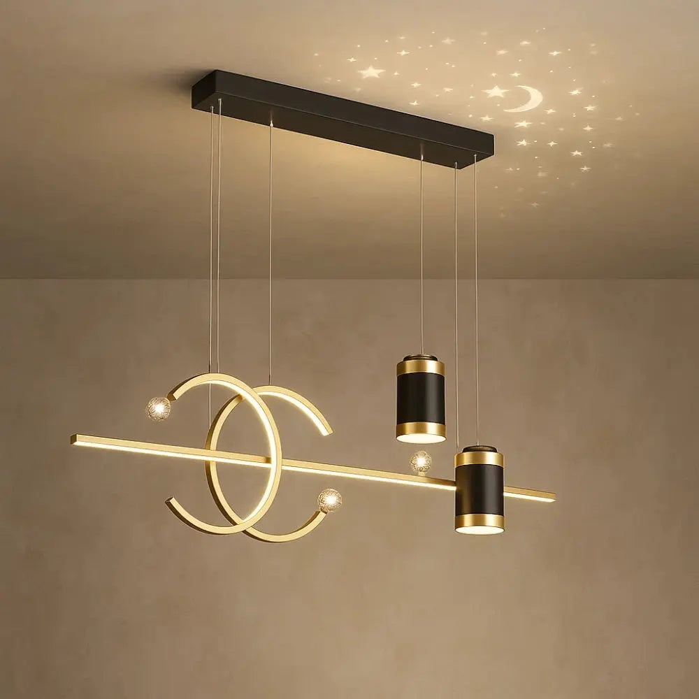 Manger Suspension Luminaire - Ligne Lumineuse Épurée | Lumysse - Type B | 100 cm / 3 Couleurs Sans télécommande / O |   Delvanie