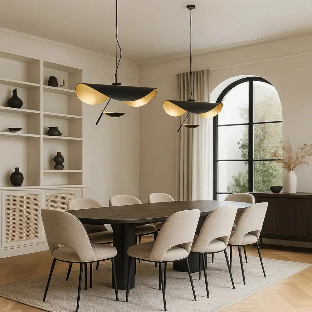 Luminaire Moderne Suspension - Ligne Polie Minimaliste | Claréon -  |   Delvanie