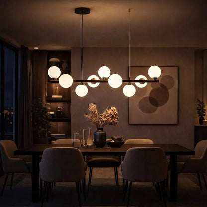 Hanglamp Eetkamer - Elegante Lineaire Halo | Aurelyn