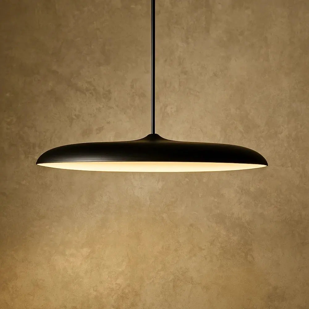 Luminaire Suspension Industriel - Coupole Métal Vintage | Industréa - Noir / Télécommande Changeable / 40cm (36W) |   Delvanie