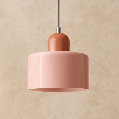Suspension Luminaire en Verre - Élégance Contemporaine | GlassAura - Rose / Rose |   Delvanie
