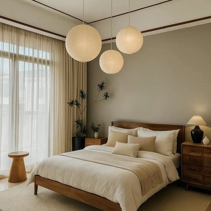 Suspension Luminaire Boule - Design Japandi | Kairo -  |   Delvanie