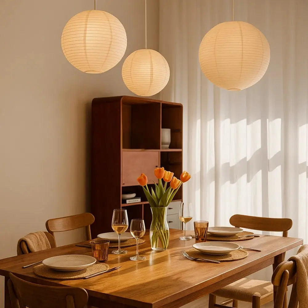 Suspension Luminaire Boule - Design Japandi | Kairo -  |   Delvanie