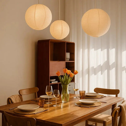 Suspension Luminaire Boule - Design Japandi | Kairo -  |   Delvanie