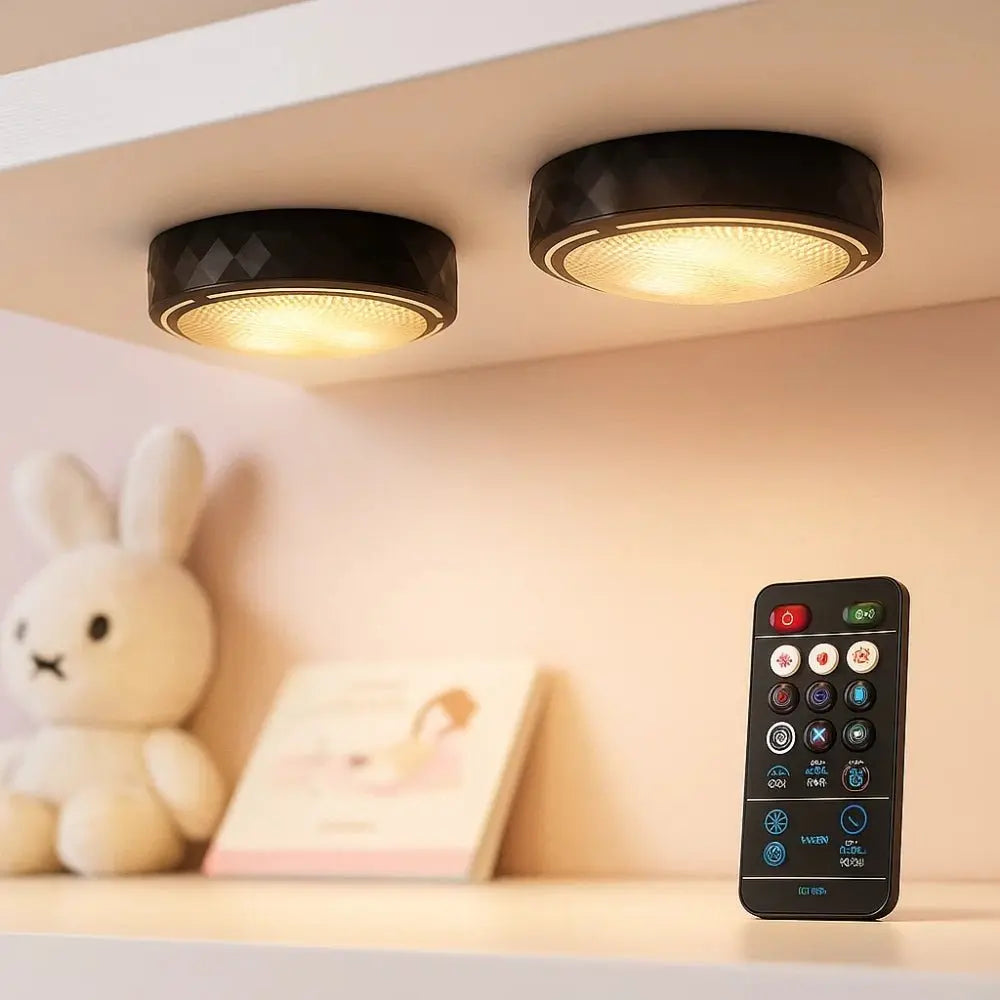 Applique Murale sans fil - Ambiance Douce | Glowra - 8Lampe avec RC |   Delvanie