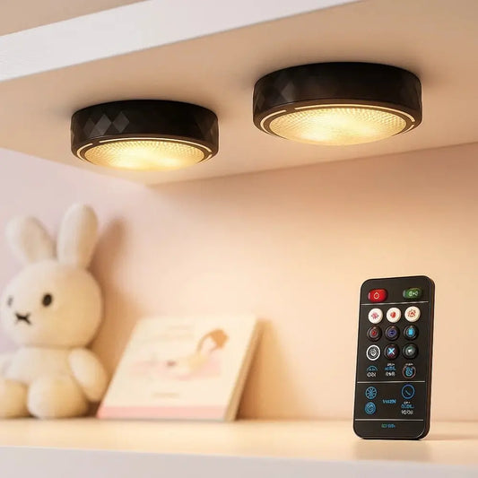 Applique Murale sans fil - Ambiance Douce | Glowra - 8Lampe avec RC |   Delvanie