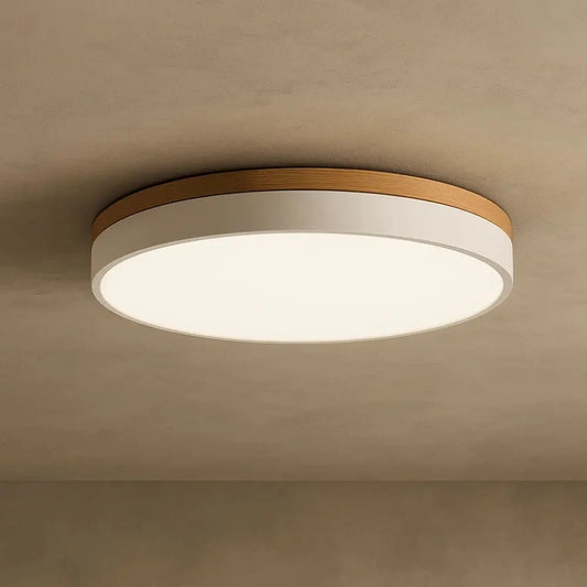 Plafonnier LED - Halo Naturel | Solvyn - Blanc cassé / 50cm |   Delvanie