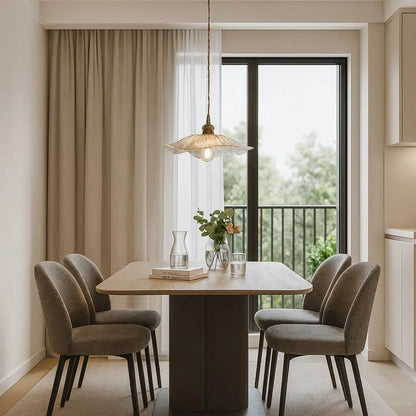 Suspension Luminaire en Verre - Éclat Floral | Petalis -  |   Delvanie