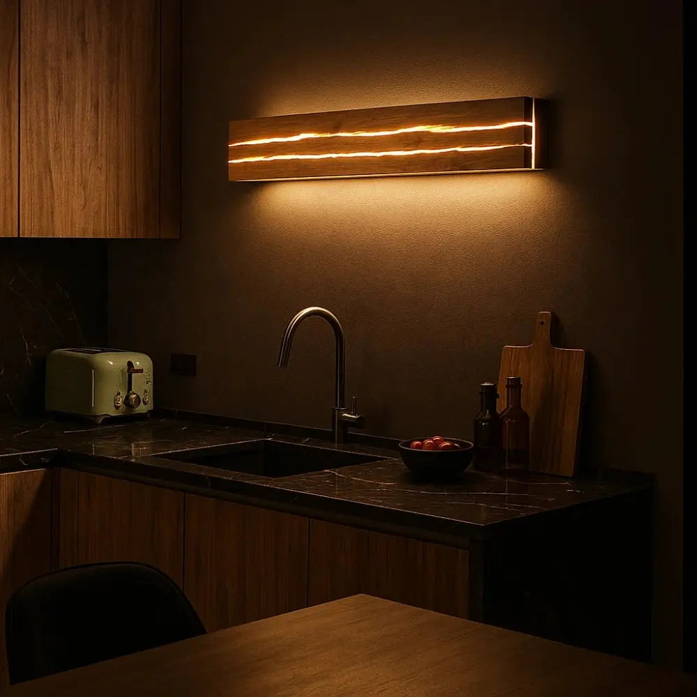 Applique Murale en Bois - Essence Lumineuse | Woodura -  |   Delvanie