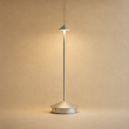 Lampe de table sans fil Yuzano coloris argent | Delvanie