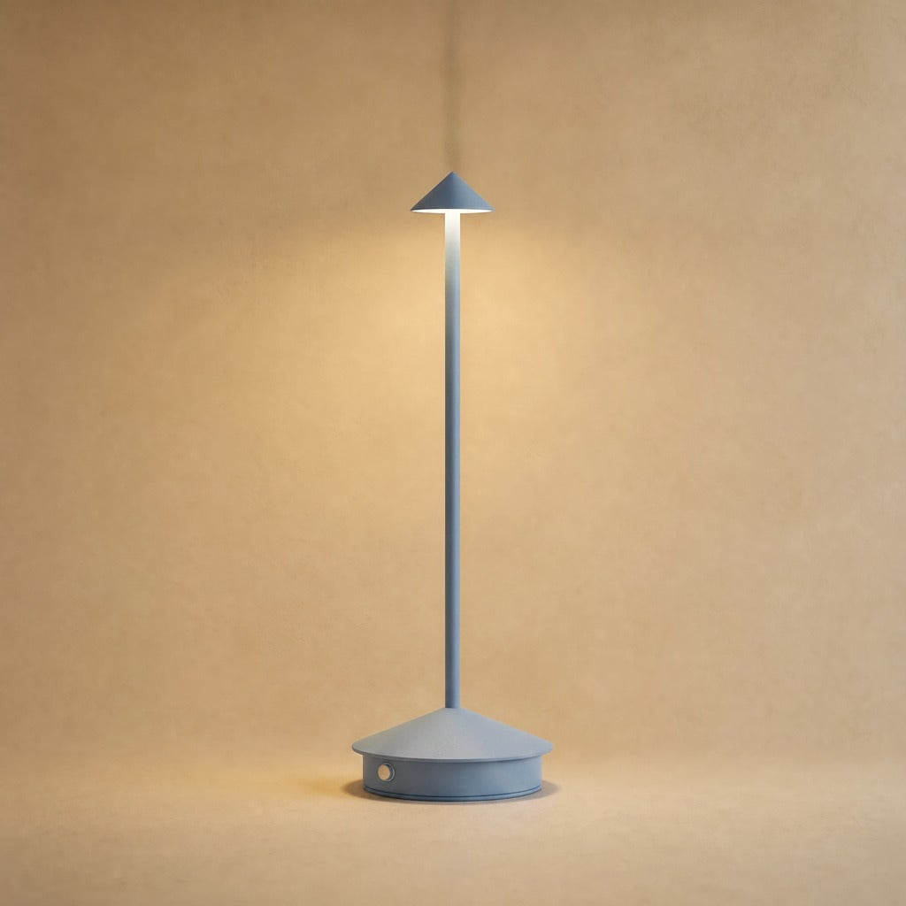 Lampe de table sans fil Yuzano coloris bleu | Delvanie