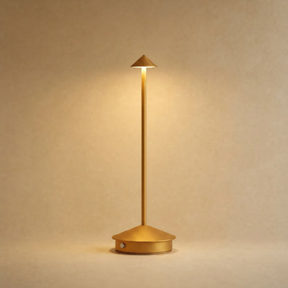 Lampe de table sans fil Yuzano coloris dore | Delvanie
