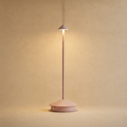 Lampe de table sans fil Yuzano coloris rose | Delvanie