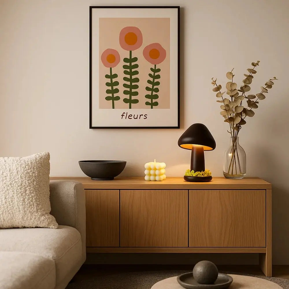 Lampe Champignon Bois - Éclat Organique | Fungor -  |   Delvanie