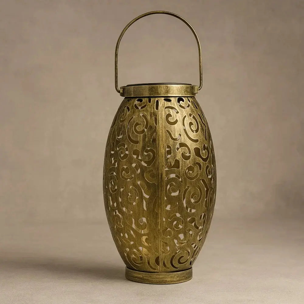 Lampe Extérieure Solaire - Éclat Sculpté | Luminara - Bronze |   Delvanie