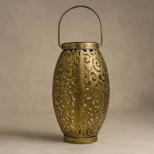 Lampe Extérieure Solaire - Éclat Sculpté | Luminara - Bronze |   Delvanie