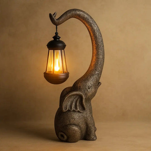 Lampe Extérieure Solaire - Charme d'Éléphant | Jumbo -  |   Delvanie