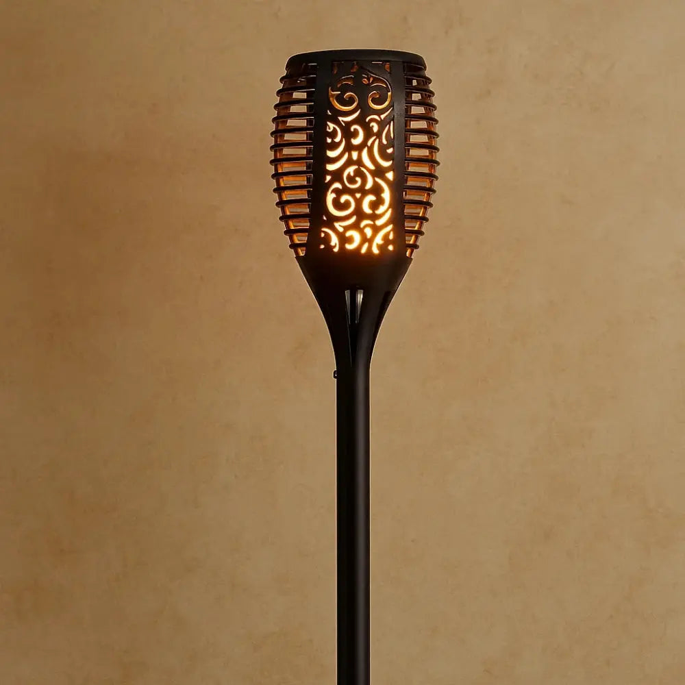 Lampe Solaire Extérieure - Lumière Vacillante | SolarFlame -  |   Delvanie