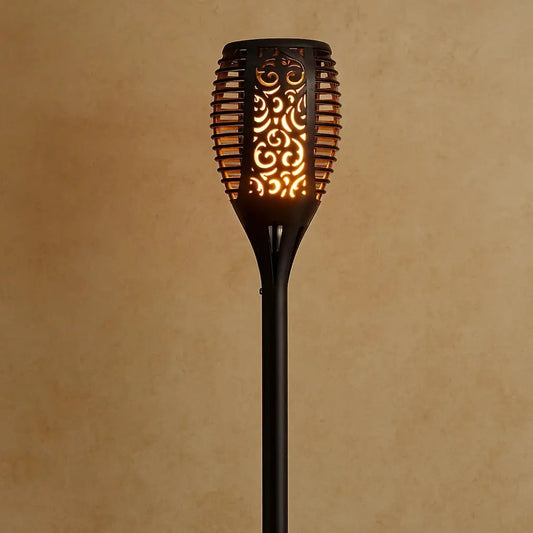 Lampe Solaire Extérieure - Lumière Vacillante | SolarFlame -  |   Delvanie