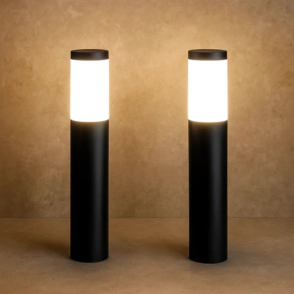 Lampe Solaire Extérieur - Éclat Naturel | SunPath - Noir / Chaude / 2 |   Delvanie