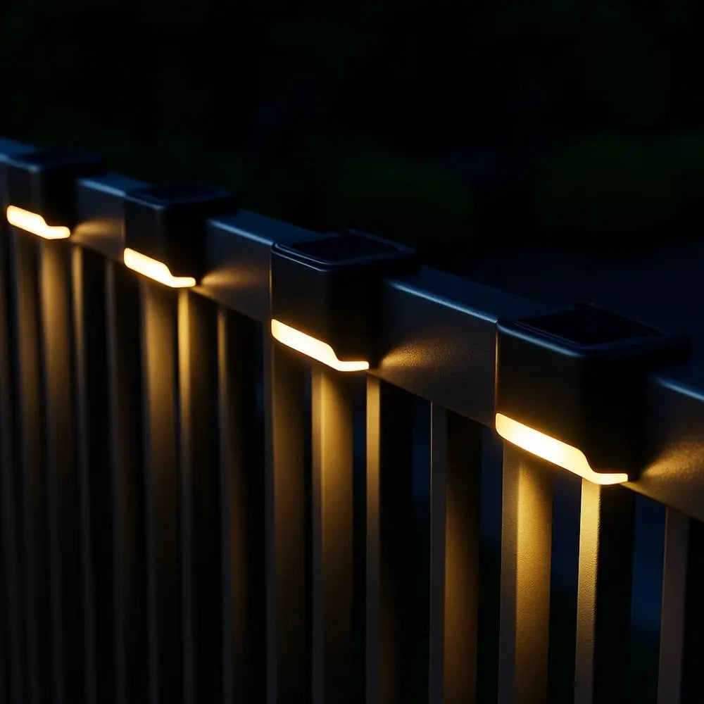 Lampe Solaire Exterieur - Lueur de Balustrade | SolarEdge - 4 Lampes |   Delvanie