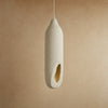Suspension salon Golenza, colonne ivoire modelée à la main de 63 cm | Delvanie